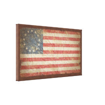 US Flag 1776 Stretched Canvas Prints