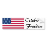 US Flag Day: Freedom in Red, White, and Blue bumper stickers