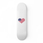 US flag heart Skate Boards