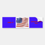 Us flag july 4 Bumper Sticker