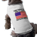 US Flag No Need For Change pet clothing
