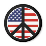us flag peace magnet