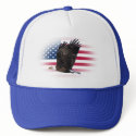 US Flag with Eagle Trucker Hat