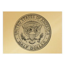 US Great Seal Half Dollar business cards