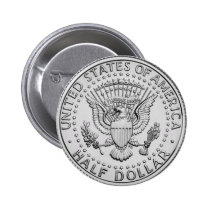 US Great Seal Half Dollar buttons