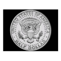 US Great Seal Half Dollar postcards