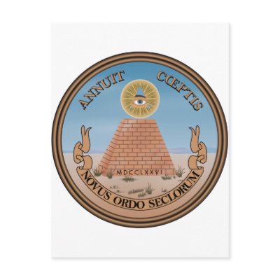 US Great Seal Obverse (Reverse) Side Postcard by Websprinter