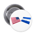 US & Honduras Flags buttons