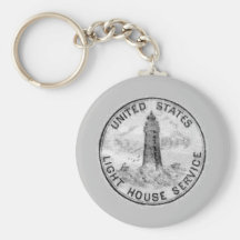 US Lighthouse Service retro keychain