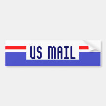 US MAIL BUMPER STICKER