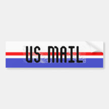 US MAIL BUMPER STICKERS