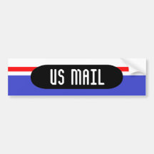 US MAIL BUMPER STICKERS