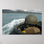 US Marine driving an amphibious assault vehicle Posters