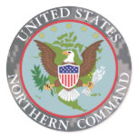 US Northern Command ACU_Universal_Camouflage Runder Aufkleber