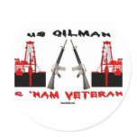 US Oilman and Vietnam Veteran, Oil Field Sticker