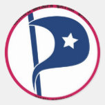 US Pirate Party Circular Sticker