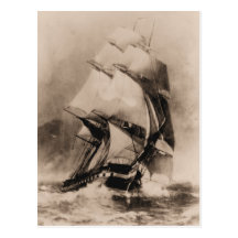 US ship Constellation Post Card