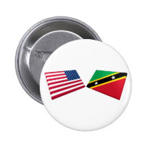 US & St. Kitts and Nevis Flag Button