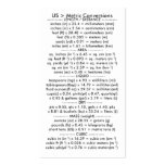 US to Metric Conversions Business Card Template