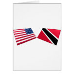 US & Trinidad and Tobago Flags Card