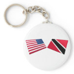 US & Trinidad and Tobago Flags keychains