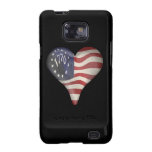 USA 1776 Flag In A Heart Samsung Galaxy S Cover