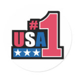 USA #1 stickers