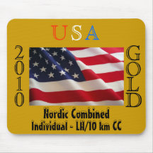 USA 2010 Gold (Nordic Combined) Mousepad