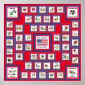 USA 50 STATE FLOWERS RED/560 posters