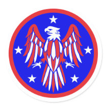 USA Adler american eagle Runder Aufkleber