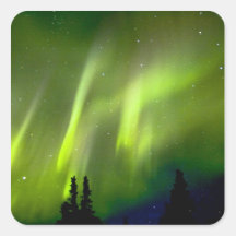 USA, Alaska, Chena Hot Springs. Aurora 3 Sticker