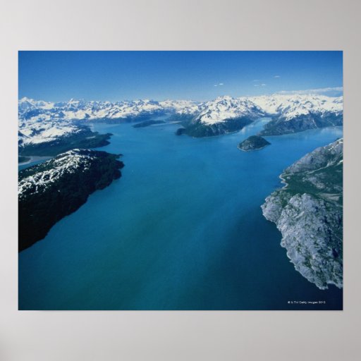 USA,Alaska,Glacier Bay National Park,aerial view Posters
