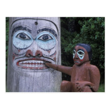 USA, Alaska, Ketchikan, Totem Heritage Centre, Postcards
