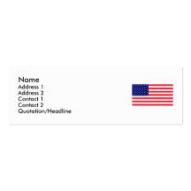 USA - American Flag Business Card