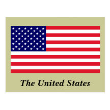 USA - American Flag Postcard