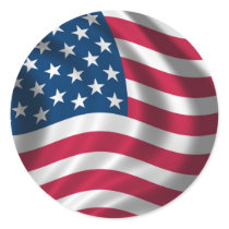 USA American flag stickers