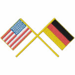 Usa and Germany embroidered shirts