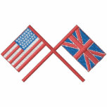 Usa and Great Britain embroidered shirts