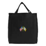 Usa and Ireland embroidered bags