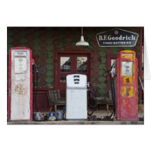 USA, Arizona. Chloride Ghost Town, old gas Card