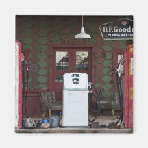 USA, Arizona. Chloride Ghost Town, old gas Fridge Magnet