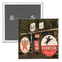 USA, Arizona, Sedona: Antique Advertising Signs buttons