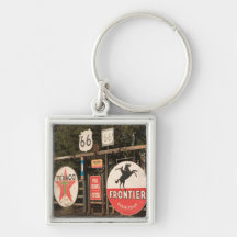 USA, Arizona, Sedona: Antique Advertising Signs Key Chain