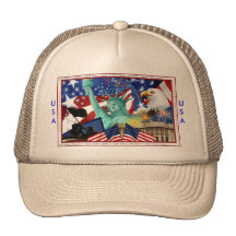 USA Baseball Cap Mesh Hats