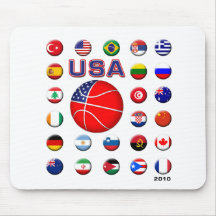 USA Basketball 2010 Mousepad