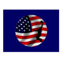 usa basketball postcard