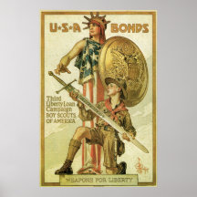 USA Bonds Weapons For Liberty Poster