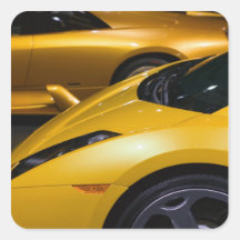 USA, California, Los Angeles: Los Angeles Auto Square Stickers