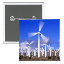 USA, California, Mojave. View of a wind turbine Buttons