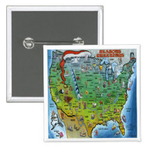 USA Christmas Map Pins